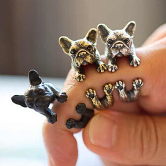 Jewelry - NWT Cute Puppy Rings